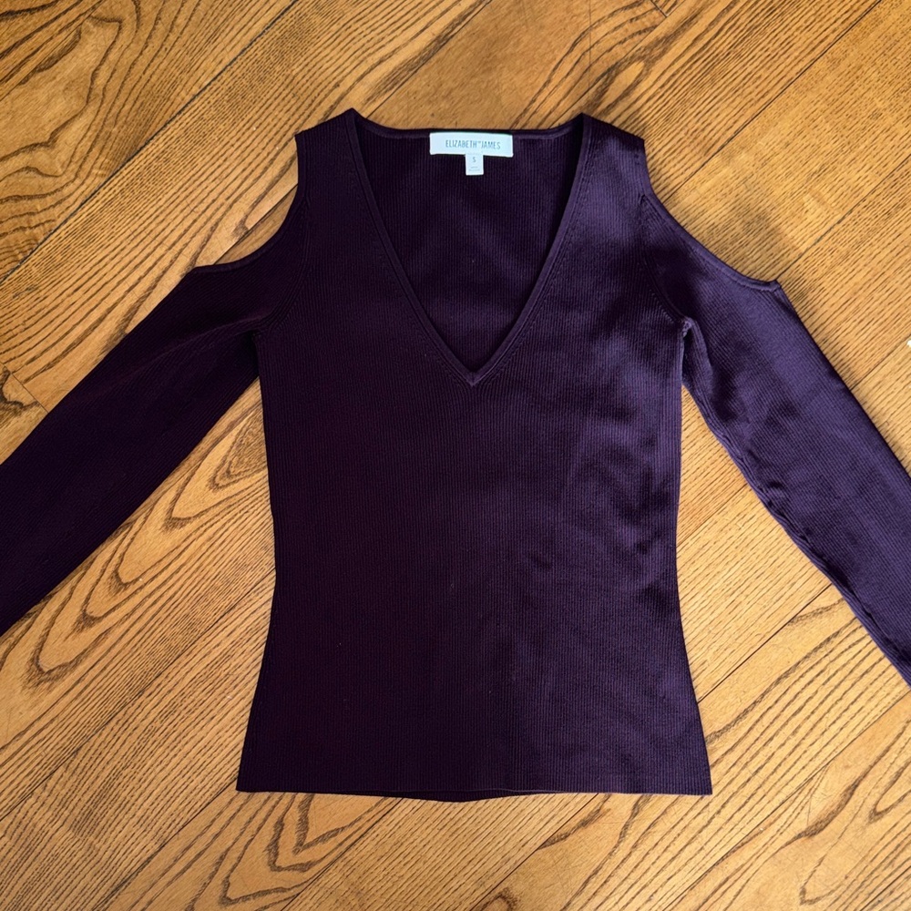 Elizabeth and James Purple Long Sleeve Top
